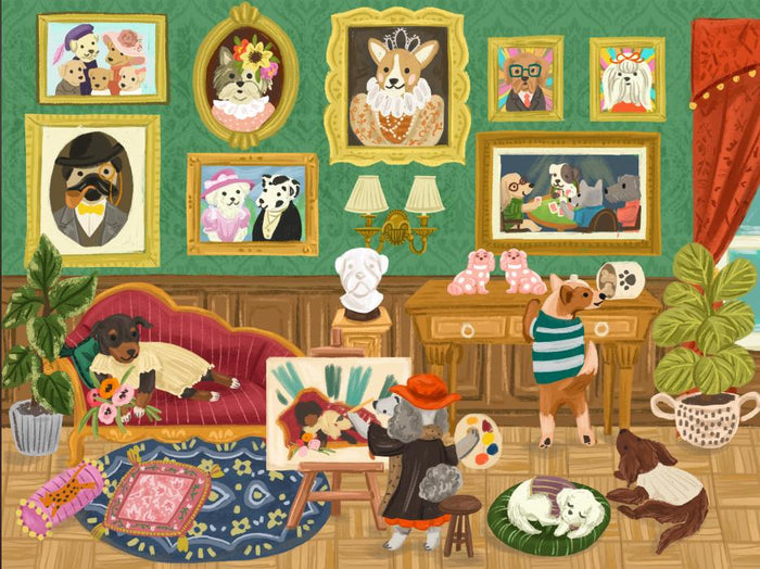 Doggie Art Gallery | 1,000 Piece Jigsaw Puzzle