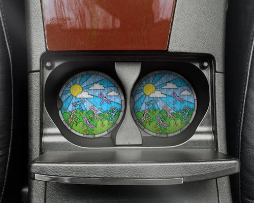 Dragonfly Adventures | Car Coaster Set