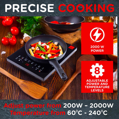 - Buy Now Electric Digital Induction Hob 8 Adjustable Temperature