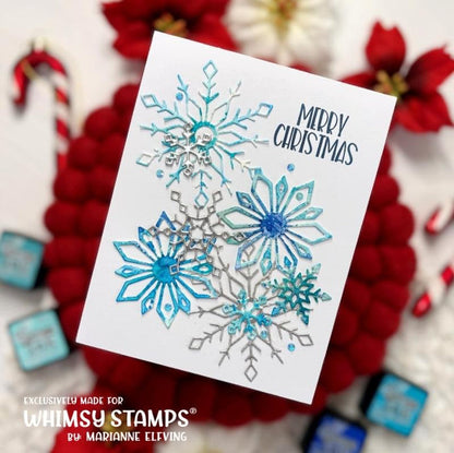 Elegant Snowflakes and Border Die - Whimsy Stamps
