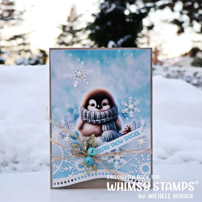 Elegant Snowflakes and Border Die - Whimsy Stamps