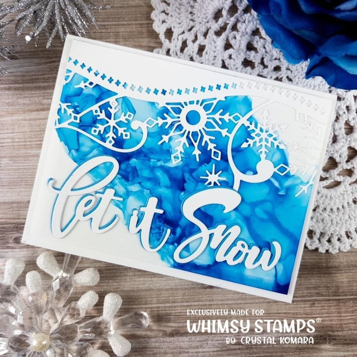Elegant Snowflakes and Border Die - Whimsy Stamps