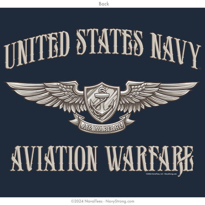 "Enlisted Aviation Warfare" Hooded Sweatshirt | Navy