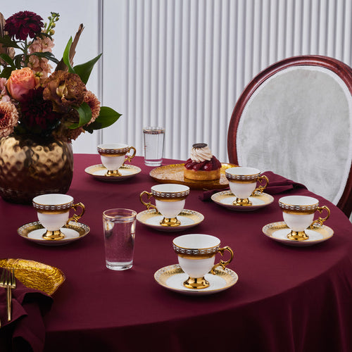 Ensemble de Tasses à Café Karaca Hürrem pour 6 Personnes, 90 ml