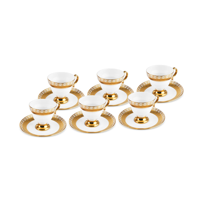 Ensemble de Tasses à Café Karaca Hürrem pour 6 Personnes, 90 ml