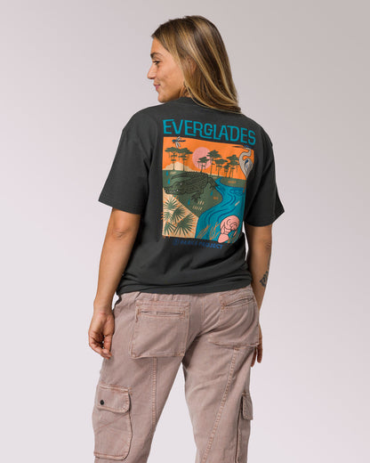 Shop Everglades Tour Tee Inspired by Everglades National Park | vintage-black