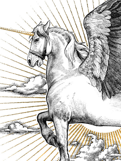 Fabulous Unicorn Mermaid Limited Edition Print