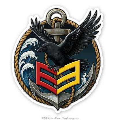 "First Class Crow" | 5 inch Vinyl Decal
