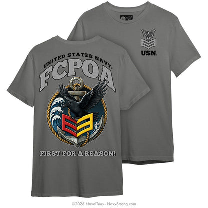 "First Class Crow" Tee | Charcoal