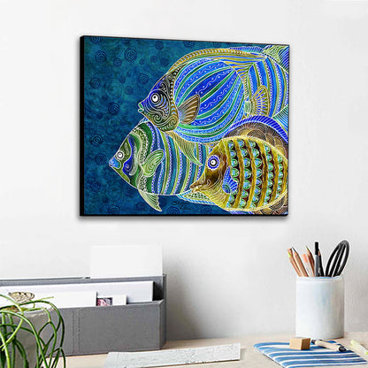Fish School Wall Art Panel