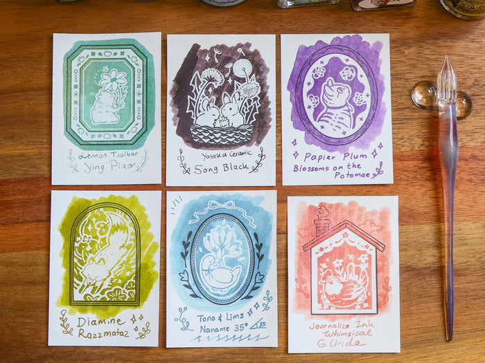 Flower Tales Ink Swatch Cards