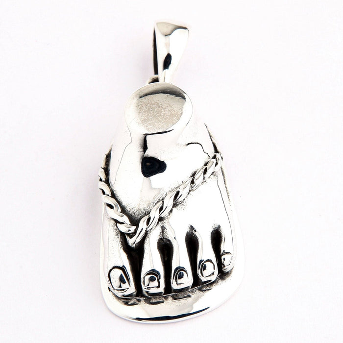 Foot Sterling Silver Pendant [6]