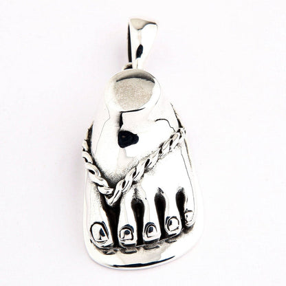 Foot Sterling Silver Pendant [6]