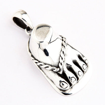 Foot Sterling Silver Pendant [7]