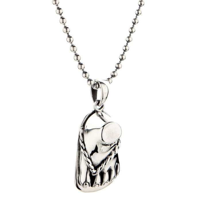 Foot Sterling Silver Pendant [4]