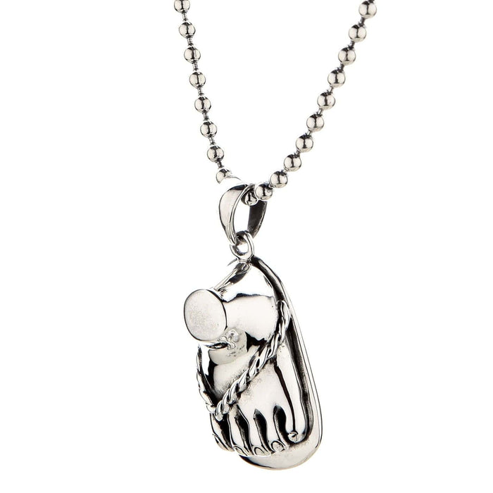 Foot Sterling Silver Pendant [5]
