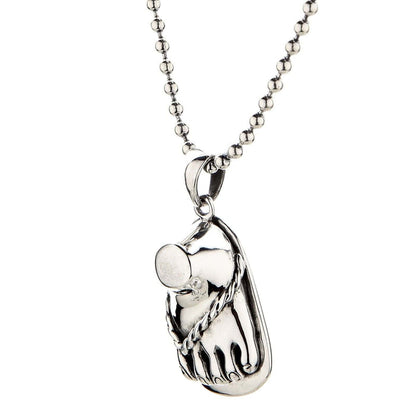 Foot Sterling Silver Pendant [5]