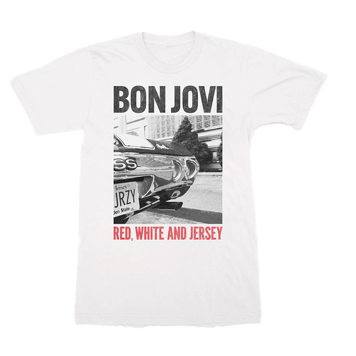 FOREVER Red White and Jersey White T-Shirt