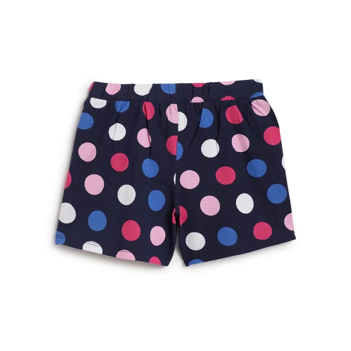 Girls Pack Of 3 Printed Cotton Shorts