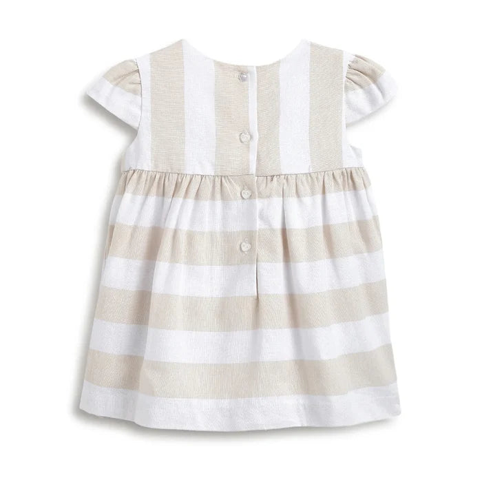 Girls Striped Dress With Shorts
