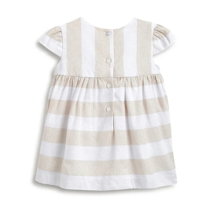 Girls Striped Dress With Shorts