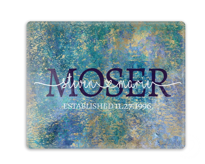 Glacier Palette | Personalized Glass Cutting Board