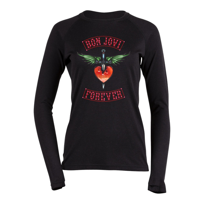Glass Heart & Dagger Patch Thermal Top