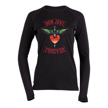 Glass Heart & Dagger Patch Thermal Top