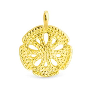 Gold Sand Dollar Charm