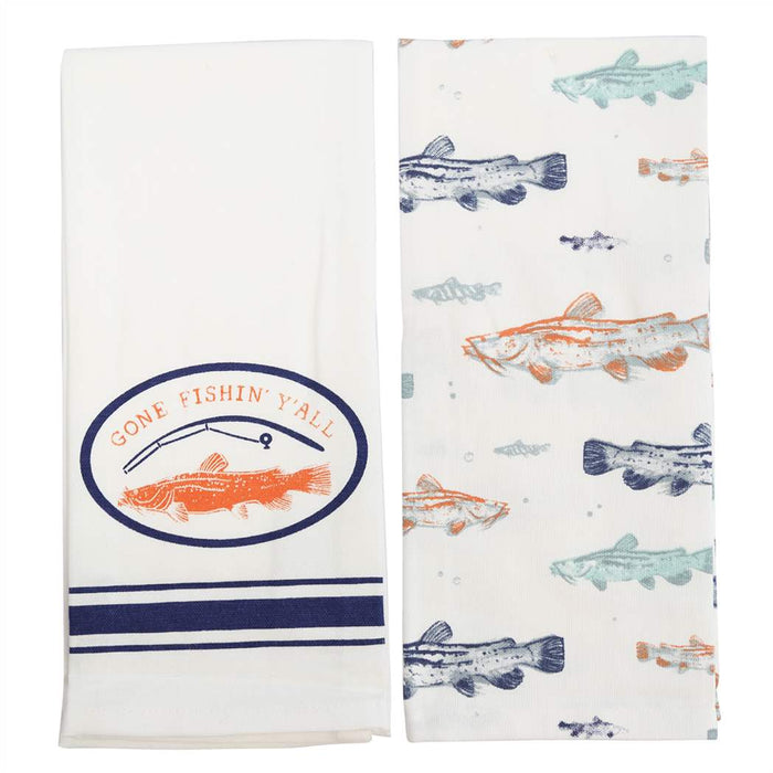 Gone Fishin Y'all Towel Set
