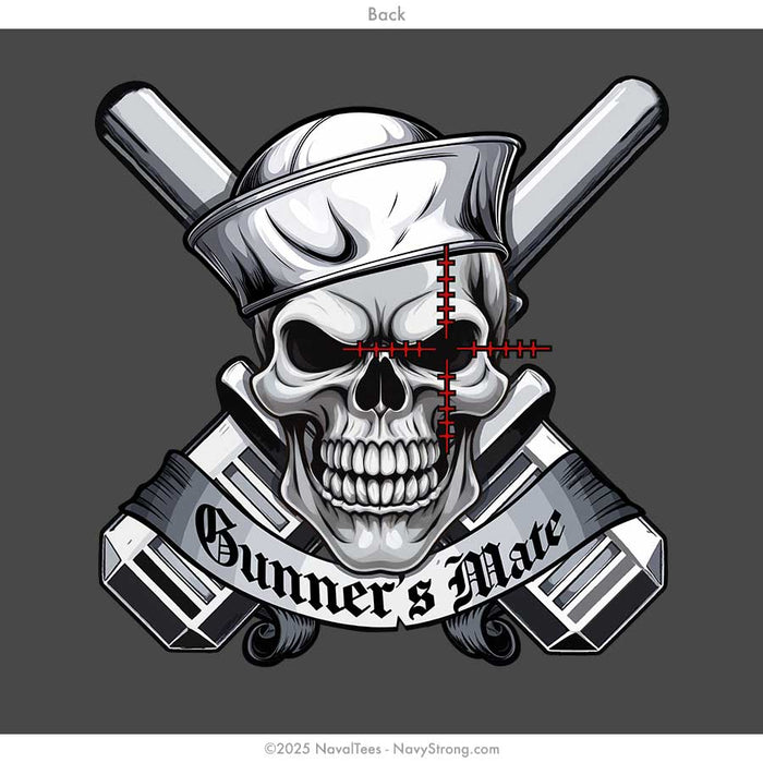 "Gunner Skull" Hooded Sweatshirt | Charcoal