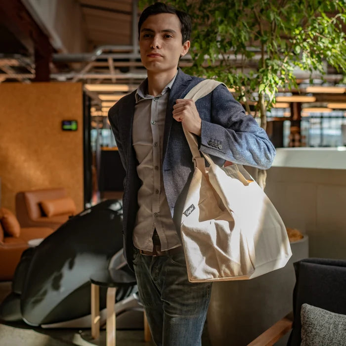 Gustav Tote Bag – interior view showing compartments