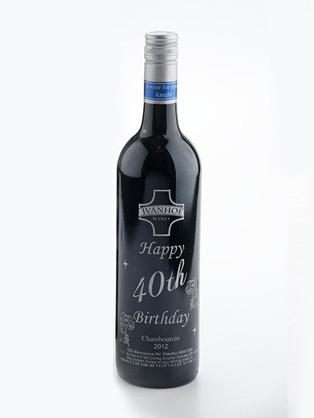 Happy Birthday - Engraved Bottle & Gift Box