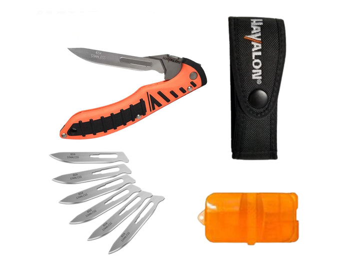 Havalon Piranta Forge Folding Knife 70mm | Orange