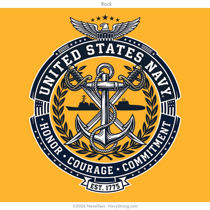 "HCC Crest" Tee | Gold