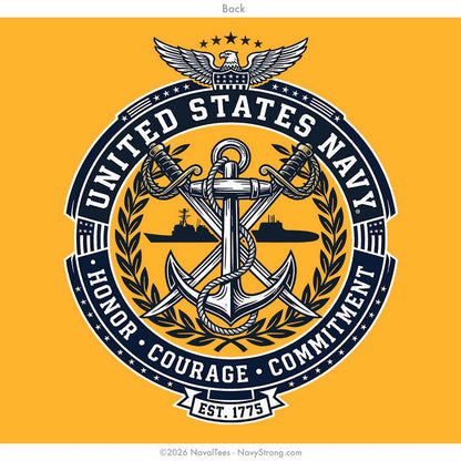 "HCC Crest" Tee | Gold