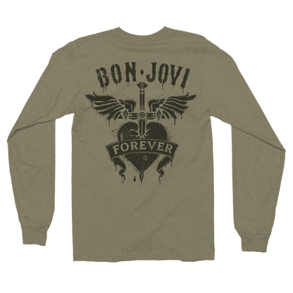 Heart & Dagger Military Green Long Sleeve-1