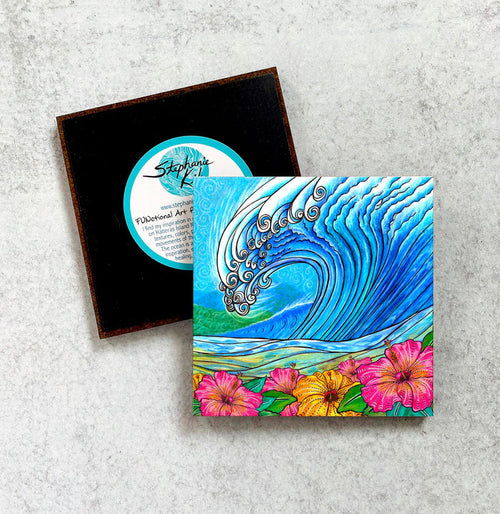 Hibiscus Wave Magnet