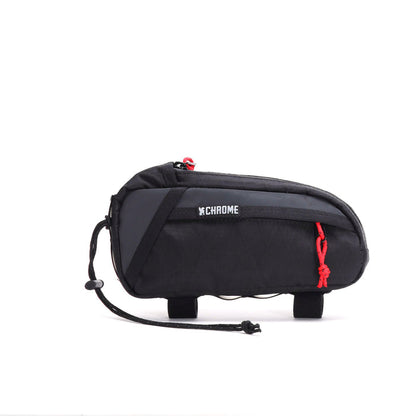 Full front of the Holman Top Tube on bike bag in black reflective #color_black xrf