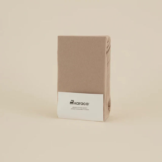 Housse de matelas Jerseystretch Karaca Home, 200x200+30 cm, Beige