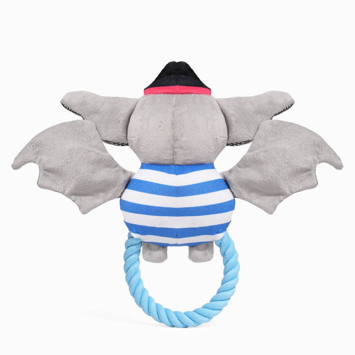 Hugsmart Products Inc Hugsmart Products Inc - HugSmart Pet - Howloween Night | Pirate Bat - Dog Rope Toy