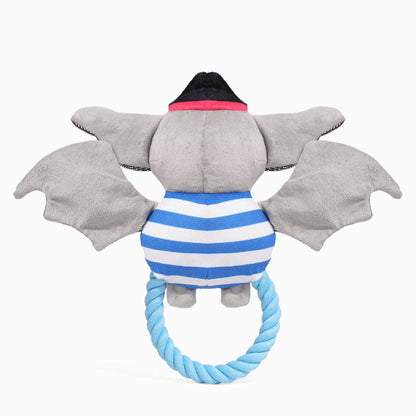 Hugsmart Products Inc Hugsmart Products Inc - HugSmart Pet - Howloween Night | Pirate Bat - Dog Rope Toy