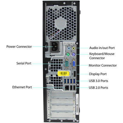 HP 6305 PRO SFF PC - AMD APU A4-3400 Dual Core 3660, 8GB RAM, 500GB HDD, Win 10 Pro, Keyboard & Mouse - Coretek Computers