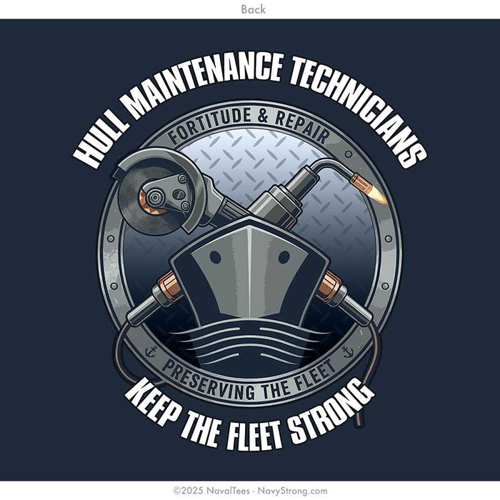 "Hull Maintenance Technicians" Tee | Navy