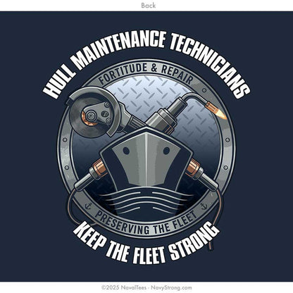 "Hull Maintenance Technicians" Tee | Navy