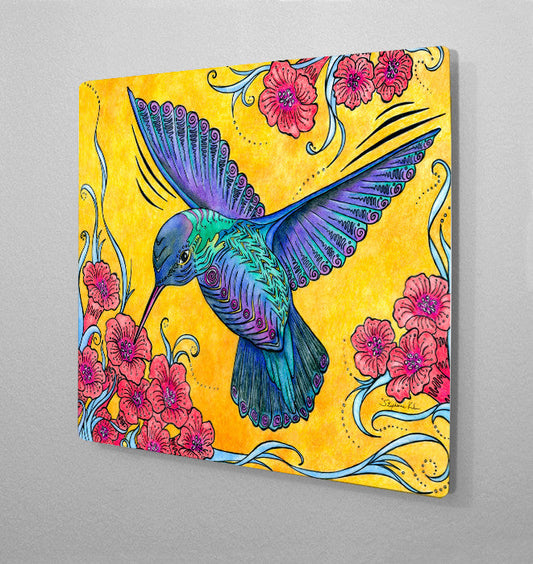 Hummingbird Aluminum Wall Art