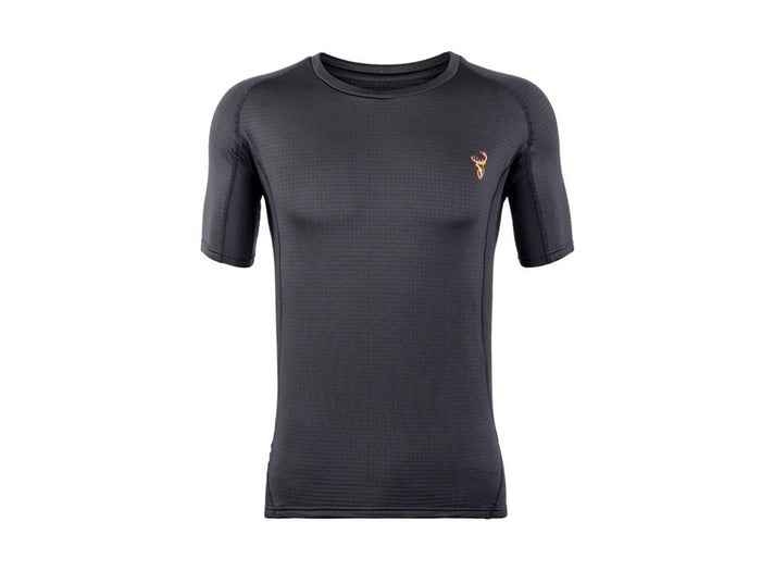 Hunters Element Mens Core+ Short Sleeve Thermal Base Layer | Black