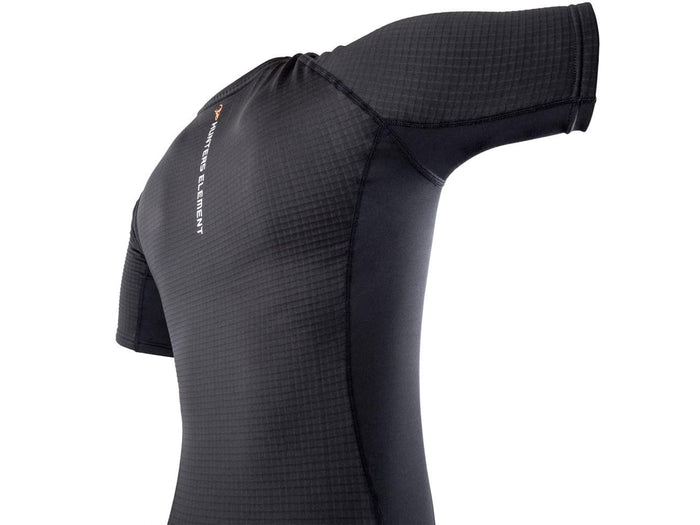 Hunters Element Mens Core+ Short Sleeve Thermal Base Layer | Black