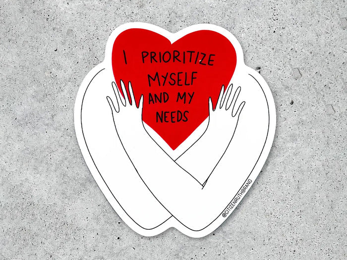 I Prioritize Myself Vinyl Sticker