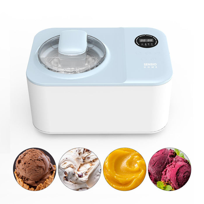 Ice cream maker with four sample ice cream images - Buy Now Ice Cream & Dessert Maker